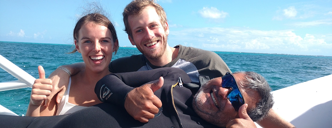 Like all our clients, Anthony and Danielle left Cthulhu Divers with massive smiles on their faces.