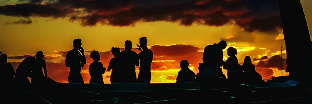 Divers get ready for the night dives