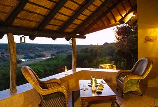 Addo cottage balcony