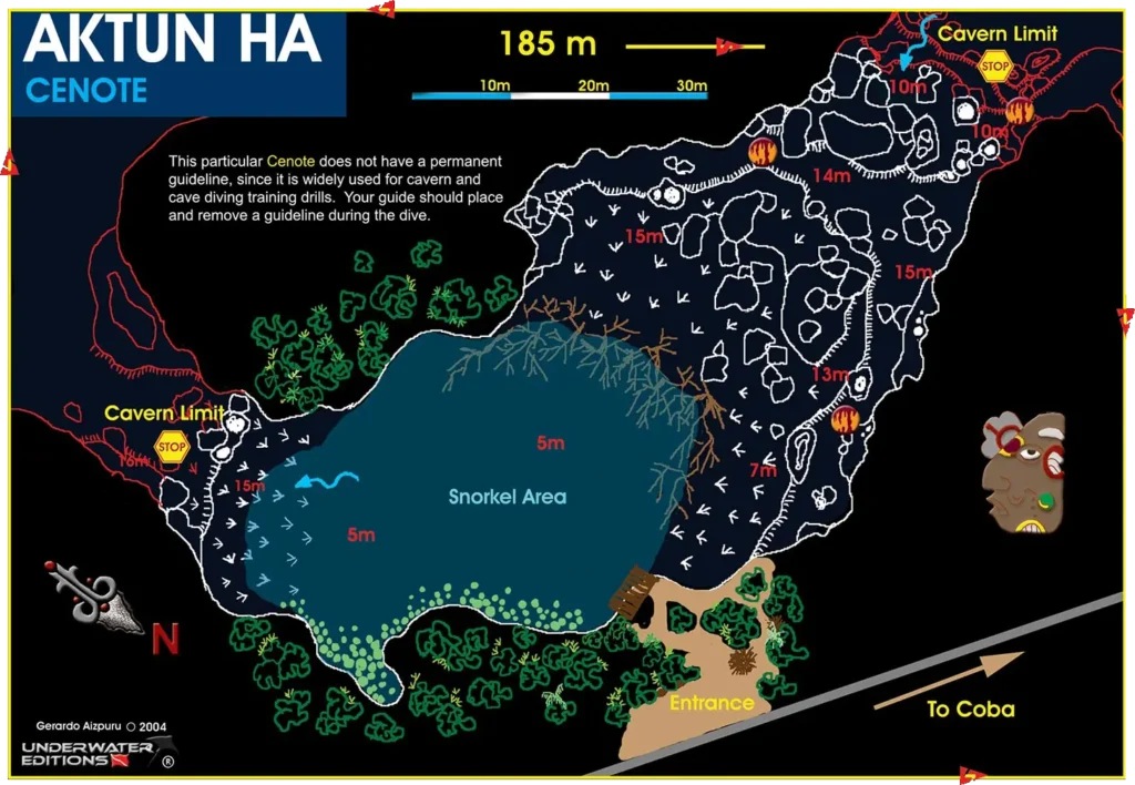 Cenote Carwash map